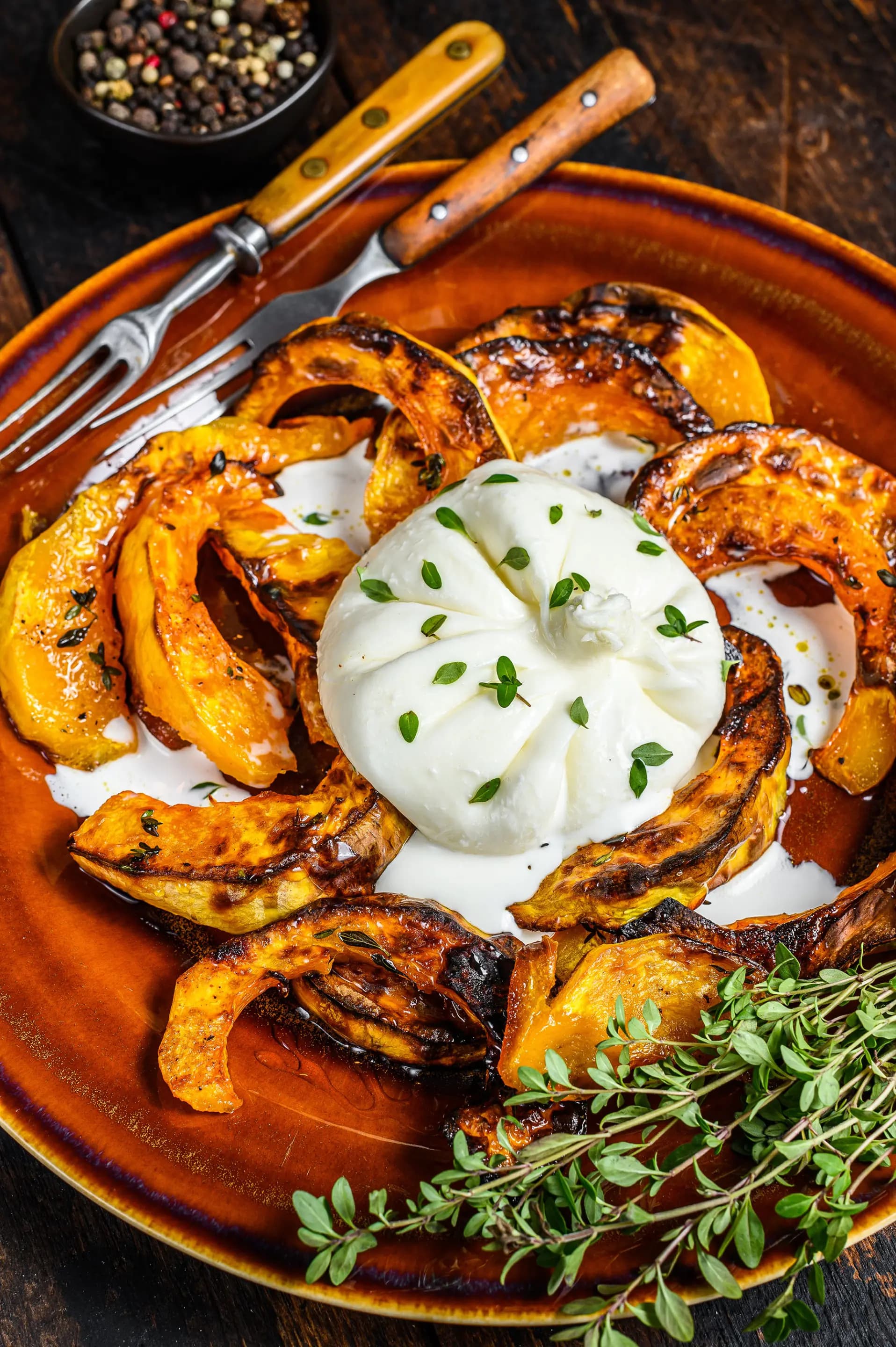 Gebackener Kürbis (aus dem Ofen oder Airfryer)