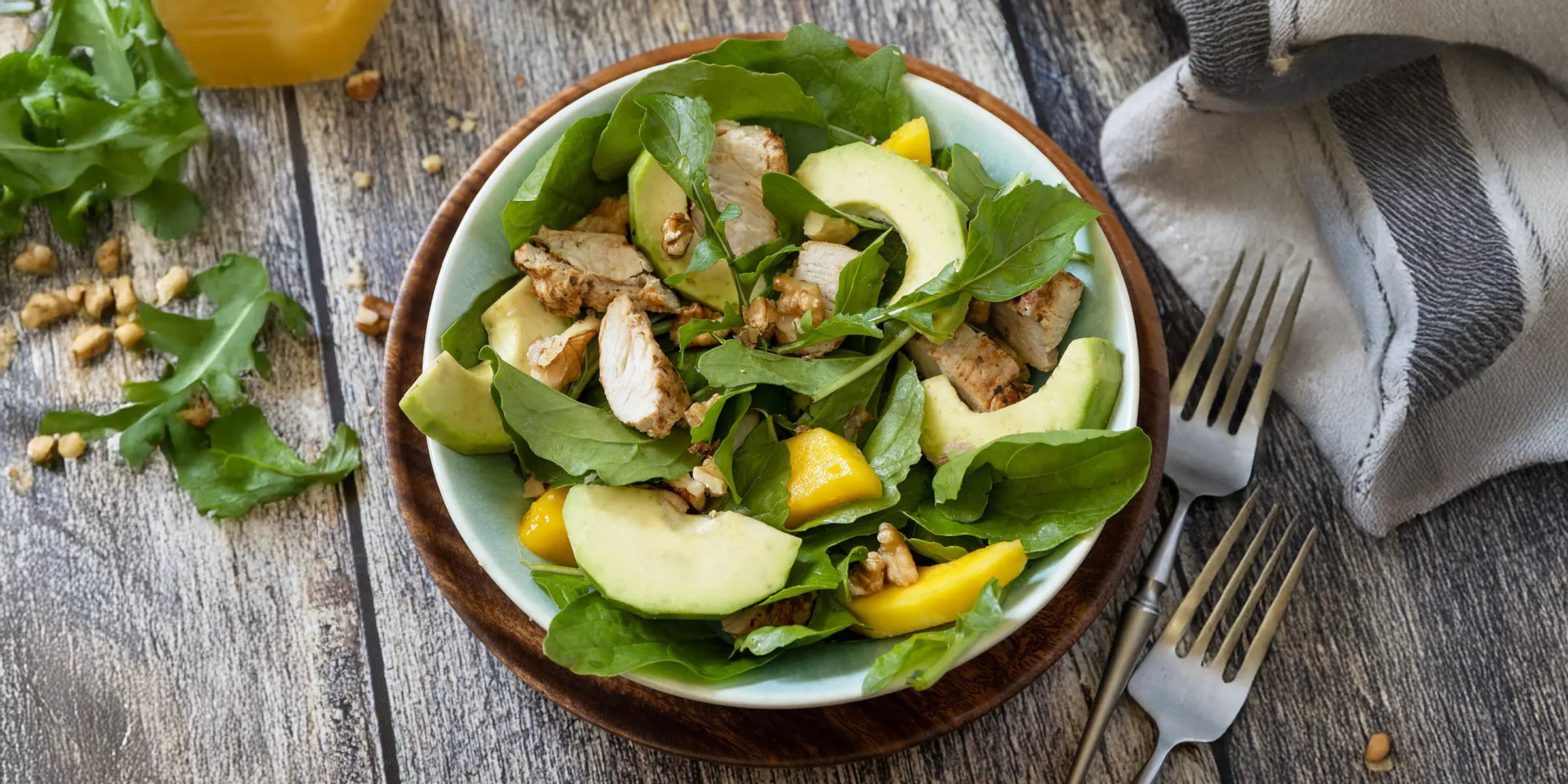 Mango-Avocado-Salat mit Hähnchen