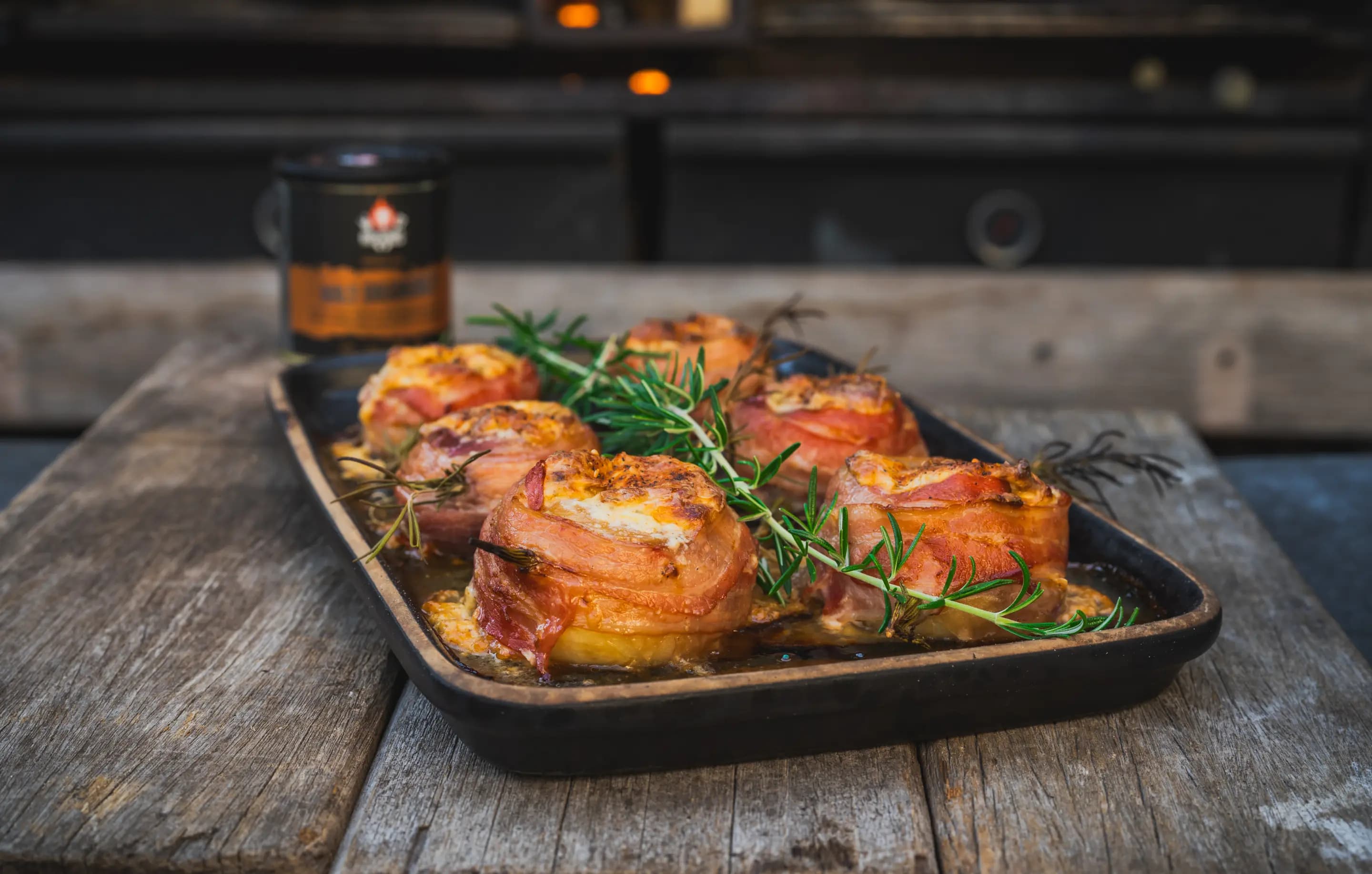 Bacon Peaches